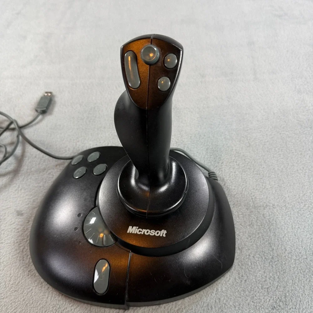 Microsoft SideWinder Precision Pro Flight Joystick USB Adapter X03-57540 Tested